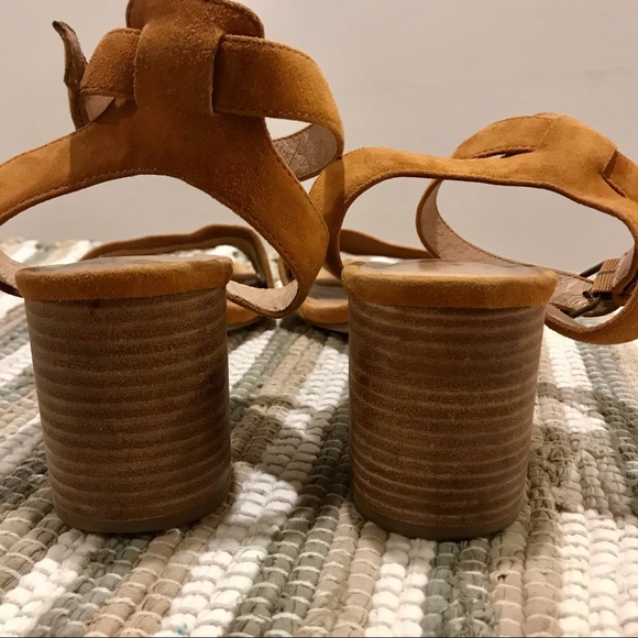 Madewell tan suede ankle strap sandals. Size 10. - Picture 9 of 14